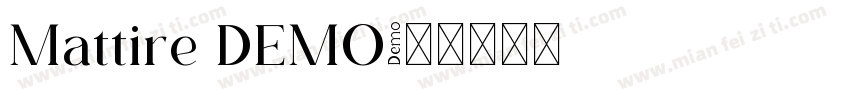 Mattire DEMO字体转换